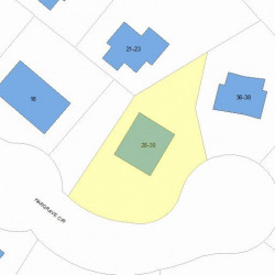 30 Hargrave Cir, Newton MA  02461-1108 plot plan
