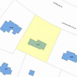 1408 Commonwealth Ave, Newton MA  02465-2830 plot plan