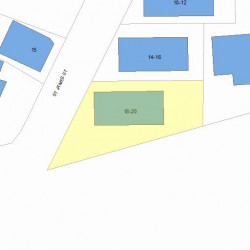 18 Saint James St, Newton MA 02458-1723 plot plan
