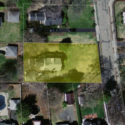 105 Morton St, Newton MA  02459-1029 aerial view