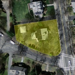 837 Chestnut St, Newton MA  02468-2328 aerial view