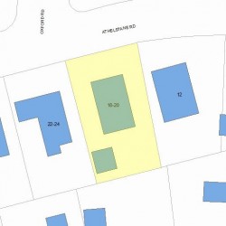 20 Athelstane Rd, Newton MA 02459-2419 plot plan