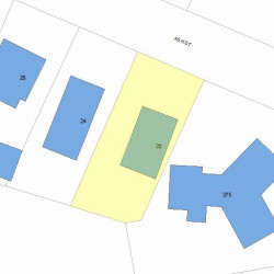 20 Ash St, Newton MA  02466-1819 plot plan