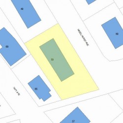 59 Hazelhurst Ave, Newton MA 02465-1342 plot plan