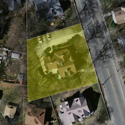 179 Walnut St, Newton MA  02460-1601 aerial view