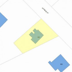 153 Cypress St, Newton MA 02459-2225 plot plan