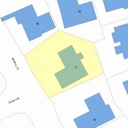 57 Morrill St, Newton MA 02465-1362 plot plan
