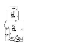 153 Hancock St, Newton MA  02466-2218 floor plan