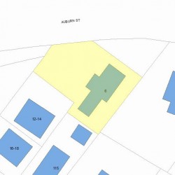 6 Grove St, Newton MA 02466-2425 plot plan