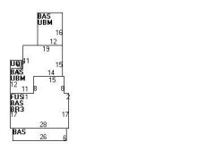 283 Cherry St, Newton MA 02465-1640 floor plan