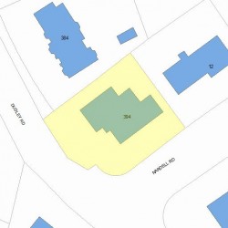 394 Dudley Rd, Newton MA 02459-2811 plot plan