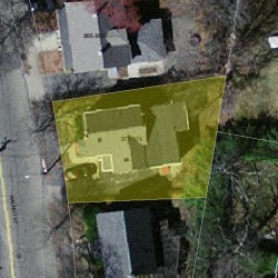 972 Walnut St, Newton MA  02461-1135 aerial view