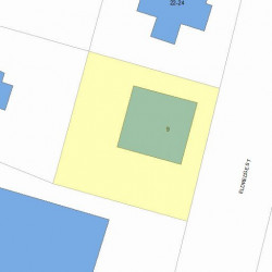 9 Eldredge St, Newton MA 02458-2050 plot plan