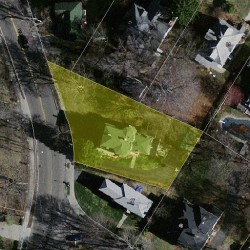116 Waverley Ave, Newton MA  02458-2401 aerial view
