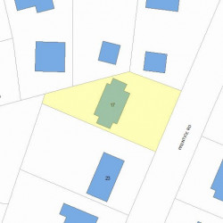17 Prentice Rd, Newton MA 02459-1325 plot plan
