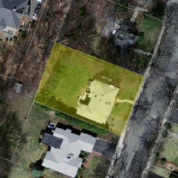 143 Allen Ave, Newton MA 02468-1734 aerial view