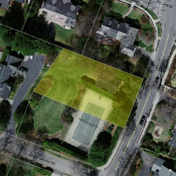 421 Chestnut St, Newton MA 02468-1005 aerial view