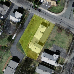 48 Derby St, Newton MA 02465-1602 aerial view