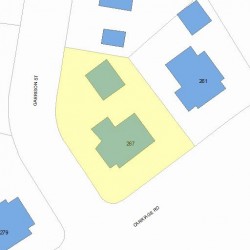 267 Commonwealth Ave, Newton MA  02459 plot plan