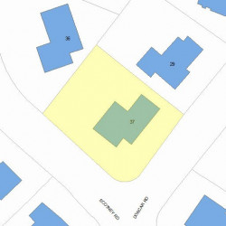 37 Dorcar Rd, Newton MA  02459 plot plan