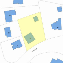 55 Alban Rd, Newton MA  02468-1934 plot plan