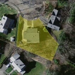 7 Bunny Cir, Newton MA  02458-1922 aerial view