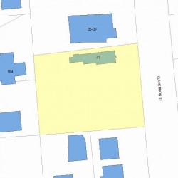39 Clarendon St, Newton MA  02460-2020 plot plan