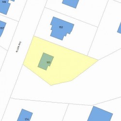 160 Allen Ave, Newton MA 02468-1722 plot plan
