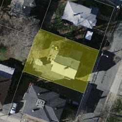 25 Fayette St, Newton MA  02458-1438 aerial view