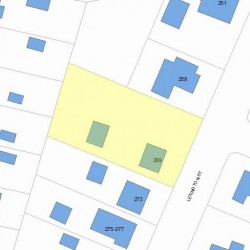 269 Lexington St, Newton MA 02466-1211 plot plan