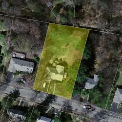 41 Bound Brook Rd, Newton MA 02461-2014 aerial view