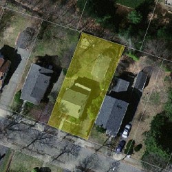 43 Carl St, Newton MA 02461-1905 aerial view