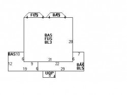 46 Wauwinet Rd, Newton MA  02465-2957 floor plan
