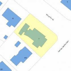 6 Mccarthy Rd, Newton MA 02459-3505 plot plan