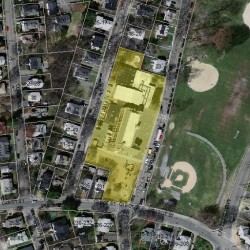 229 Cabot St, Newton MA 02460-2099 aerial view