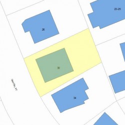 30 Capital St, Newton MA 02458-1302 plot plan