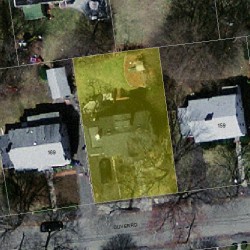 163 Oliver Rd, Newton MA  02468-2322 aerial view