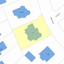 77 Herrick Rd, Newton MA 02459-2217 plot plan