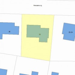 30 Parker Ave, Newton MA 02459-2662 plot plan