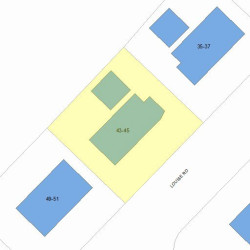 45 Louise Rd, Boston MA  02467-1913 plot plan