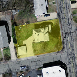 65 Oak St, Newton MA 02464-1408 aerial view