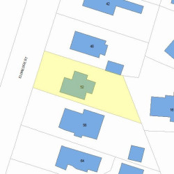 52 Eldredge St, Newton MA 02458-2017 plot plan