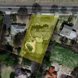 1592 Commonwealth Ave, Newton MA  02465-2806 aerial view