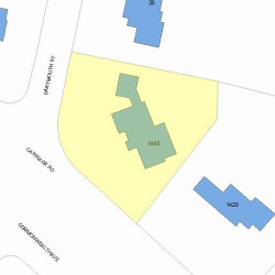 1445 Commonwealth Ave, Newton MA  02465-2829 plot plan