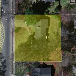 680 Walnut St, Newton MA  02459-1418 aerial view