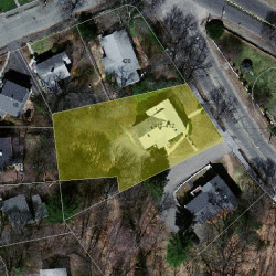 412 Fuller St, Newton MA 02465-2824 aerial view