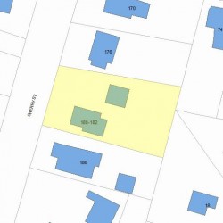182 Cherry St, Newton MA 02465-1242 plot plan