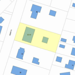 40 Bemis St, Newton MA  02460-1103 plot plan