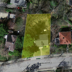 45 Moreland Ave, Newton MA 02459-2114 aerial view