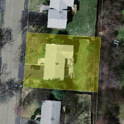 115 Andrew St, Newton MA 02461-2144 aerial view